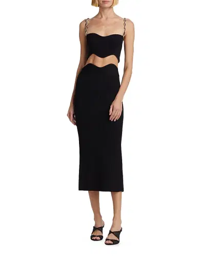 GALVAN LONDON Women's Marina Wave Two-Piece Set - Black - Size XL | Thumbnail 2 GALVAN LONDON Women's Marina Wave Two-Piece Set - Black - Size XL | Thumbnail 2