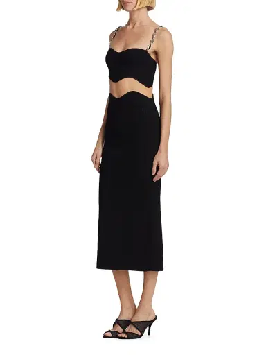 GALVAN LONDON Women's Marina Wave Two-Piece Set - Black - Size XL | Thumbnail 3 GALVAN LONDON Women's Marina Wave Two-Piece Set - Black - Size XL | Thumbnail 3