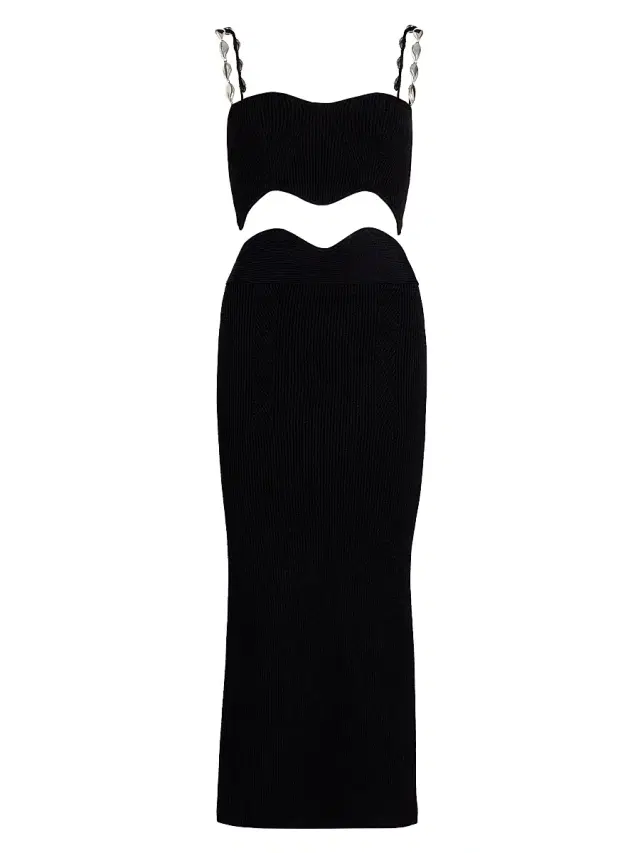 Galvan London Women's Marina Wave Two-Piece Set - Black