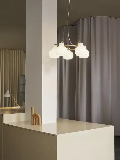 Louis Poulsen VL Ring Crown 5-Light Chandelier - Gold | Thumbnail 2 Louis Poulsen VL Ring Crown 5-Light Chandelier - Gold | Thumbnail 2