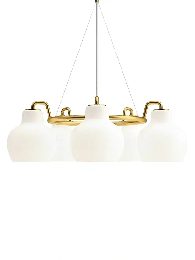 Louis Poulsen VL Ring Crown 5-Light Chandelier - Gold
