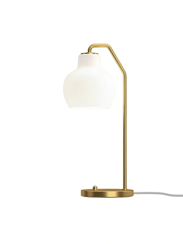 Louis Poulsen VL Ring Crown 17" Table Lamp - Brass Opal