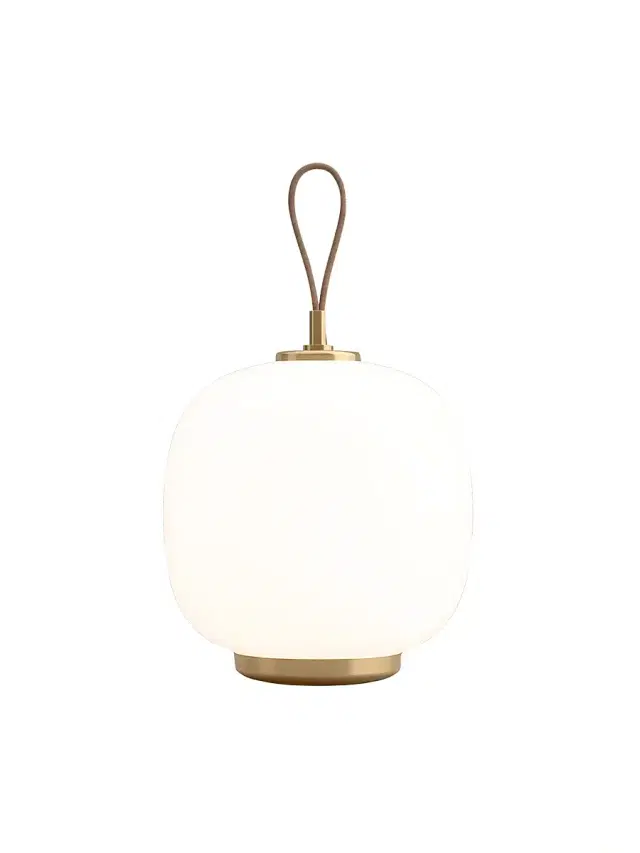 Louis Poulsen VL45 Radiohus Opal Glass Portable Table Lamp - White