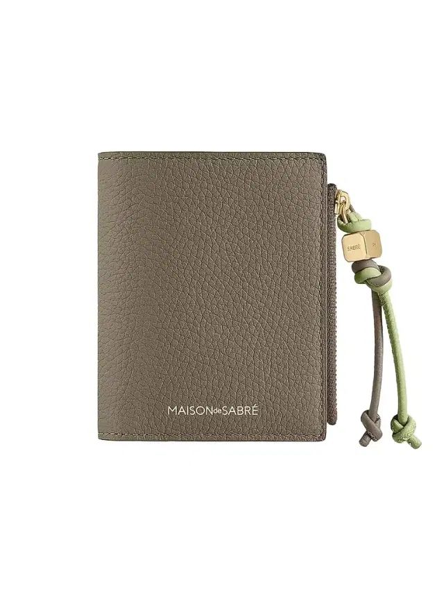 Maison de Sabre Women's Leather Bifold Wallet - Cashmere Matcha