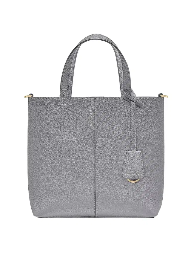 Maison de Sabre Women's  Leather Soft Tote Bag - Dove Grey