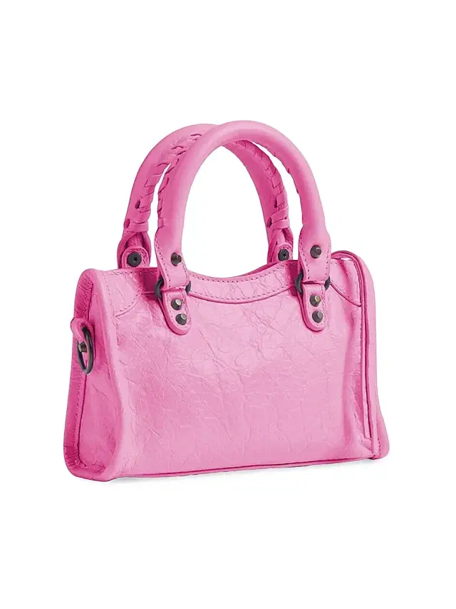 Balenciaga Women's Le City Nano Bag - Glossy Pink