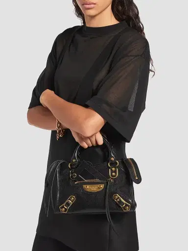 Balenciaga Women's Le City Uptown Top Handle Bag - Black | Thumbnail 4 Balenciaga Women's Le City Uptown Top Handle Bag - Black | Thumbnail 4