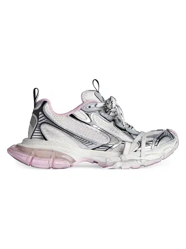 Balenciaga Women's 3XL Gel Clearsole Sneakers - White Pink Black - Size 10 | Thumbnail 1