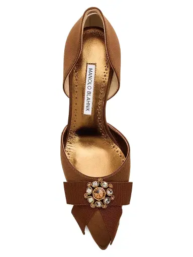 Manolo Blahnik Women's Apidosa Embellished D'Orsay Pumps | Thumbnail 3