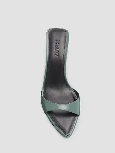 Schutz Women's Elodie 75MM Leather Slip-On Sandals | Thumbnail 5 Schutz Women's Elodie 75MM Leather Slip-On Sandals | Thumbnail 5