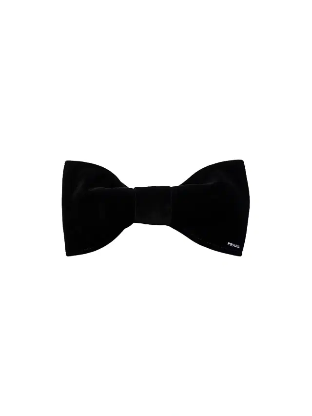 Prada Women's Velvet Hair Clip - Black