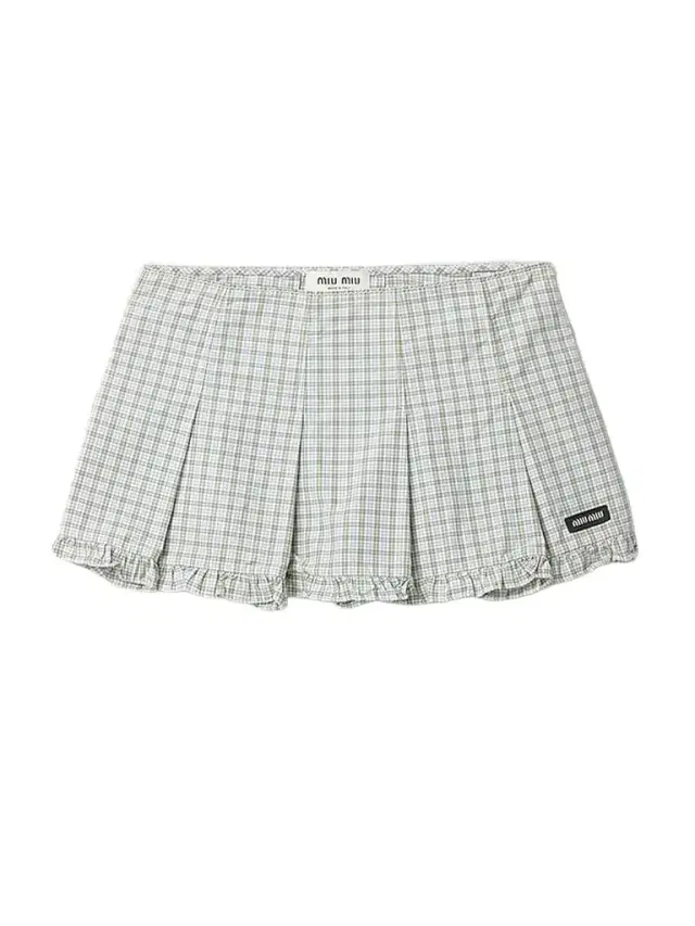 Women's Pleated Check Mini Skirt
