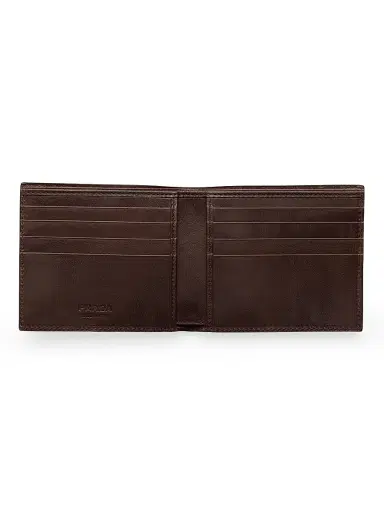 Prada Men's Leather Wallet - Brown | Thumbnail 3