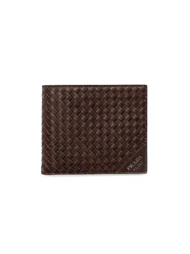 Prada Men's Leather Wallet - Brown | Thumbnail 1