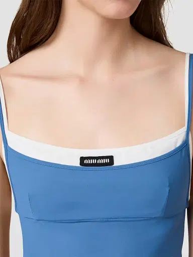 Miu Miu Women's Stretch Jersey Midi Dress | Thumbnail 6