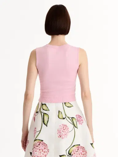 Oscar de la Renta Wool Cropped Tank | Thumbnail 4 Oscar de la Renta Wool Cropped Tank | Thumbnail 4