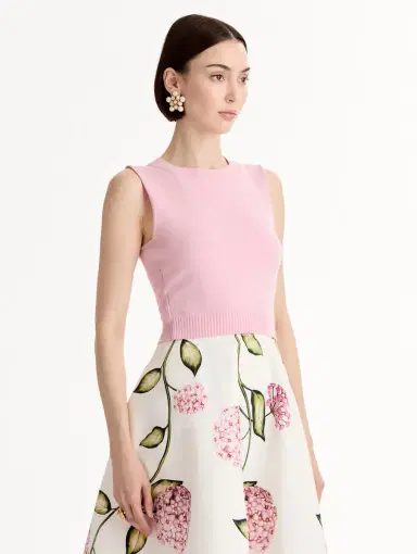 Oscar de la Renta Wool Cropped Tank | Thumbnail 5 Oscar de la Renta Wool Cropped Tank | Thumbnail 5