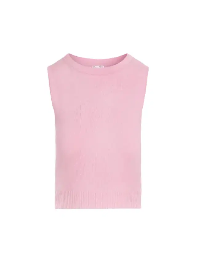 Oscar de la Renta Wool Cropped Tank