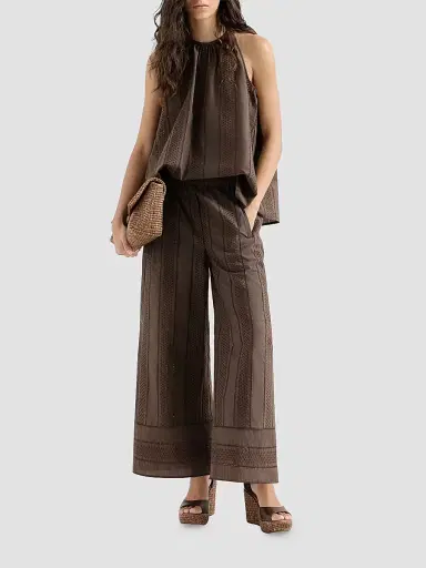 Brunello Cucinelli Women's Techno Cotton Poplin Broderie Anglaise Top | Thumbnail 6 Brunello Cucinelli Women's Techno Cotton Poplin Broderie Anglaise Top | Thumbnail 6
