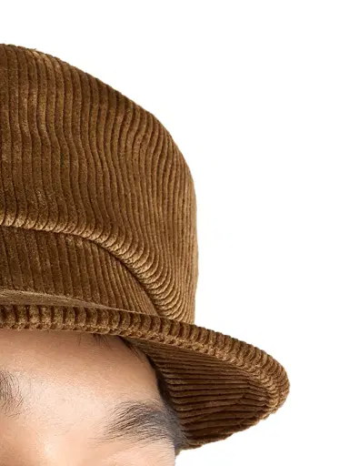 Prada Men's Corduroy Newsboy Cap - Brown - Size XL | Thumbnail 3 Prada Men's Corduroy Newsboy Cap - Brown - Size XL | Thumbnail 3