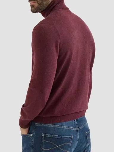 Brunello Cucinelli Men's Mouliné Cashmere Turtleneck Sweater | Thumbnail 3 Brunello Cucinelli Men's Mouliné Cashmere Turtleneck Sweater | Thumbnail 3