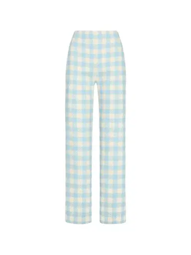 Oscar de la Renta Gingham Wool-Blend Pant | Thumbnail 1