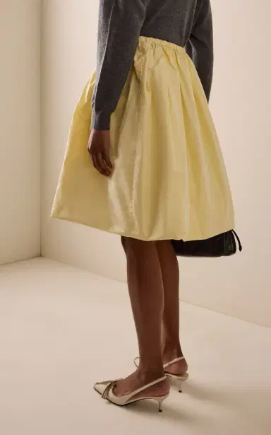 Prada Silk Taffeta Midi Skirt | Thumbnail 7