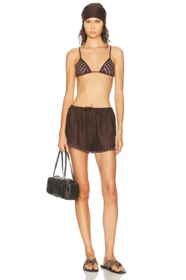 Staud Paddle Linen Short | Thumbnail 5 Staud Paddle Linen Short | Thumbnail 5
