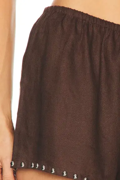 Staud Paddle Linen Short | Thumbnail 6 Staud Paddle Linen Short | Thumbnail 6
