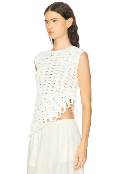 Loulou de Saison Saez Asymmetric Sleeveless Top | Thumbnail 3 Loulou de Saison Saez Asymmetric Sleeveless Top | Thumbnail 3