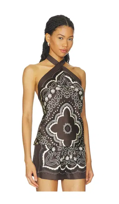 Nili Lotan Solal Silk Halterneck Top | Thumbnail 2 Nili Lotan Solal Silk Halterneck Top | Thumbnail 2