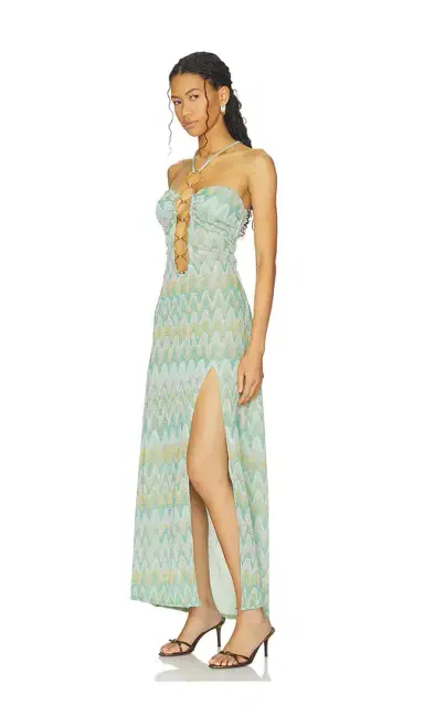 Luli Fama x REVOLVE Lucid Waters Halter Ring Long Dress | Thumbnail 2