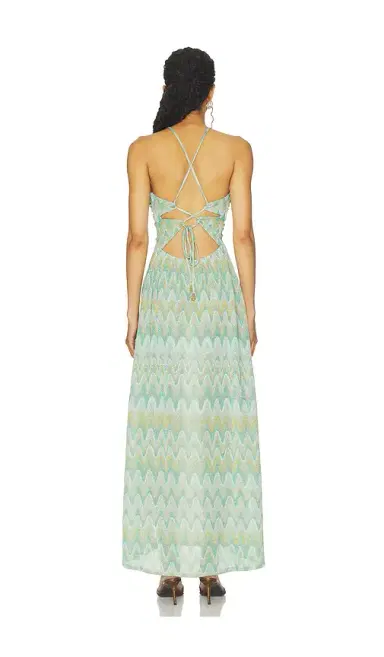 Luli Fama x REVOLVE Lucid Waters Halter Ring Long Dress | Thumbnail 3