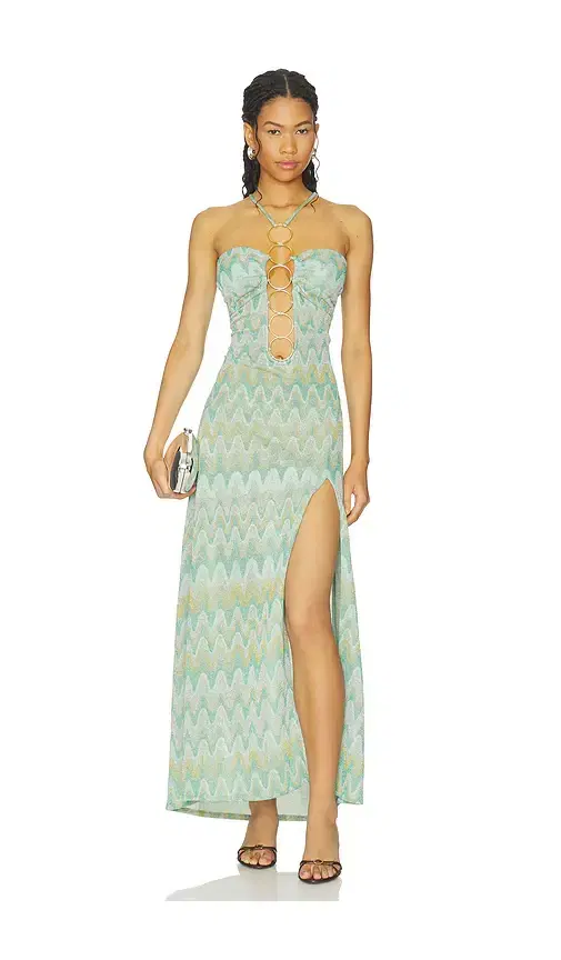 Luli Fama x REVOLVE Lucid Waters Halter Ring Long Dress