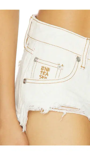 One Teaspoon Micro Dukes Low Waist Mini Denim Short | Thumbnail 7