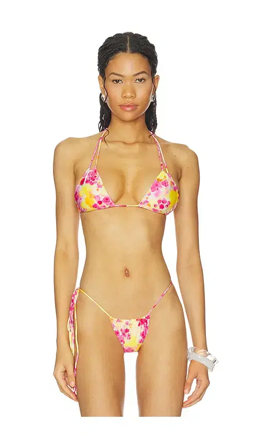 Indah Bongo Tiny Triangle Halter Bikini Top