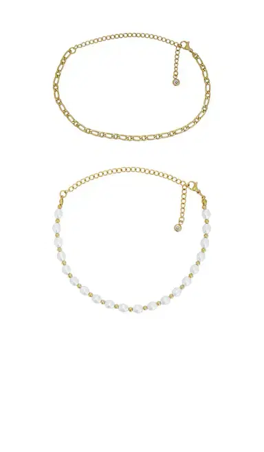 Epifene Chain Anklet Set Of 2 | Thumbnail 1 Epifene Chain Anklet Set Of 2 | Thumbnail 1