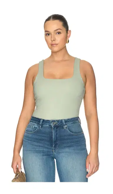 GOOD AMERICAN The Weightless Sculpting Modern Tank Bodysuit | Thumbnail 2