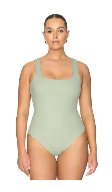 GOOD AMERICAN The Weightless Sculpting Modern Tank Bodysuit | Thumbnail 4