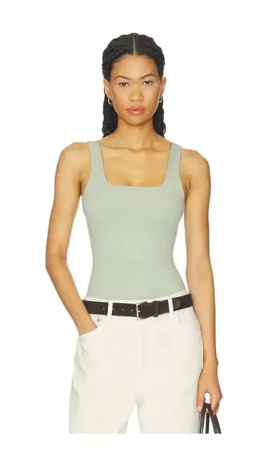 GOOD AMERICAN The Weightless Sculpting Modern Tank Bodysuit | Thumbnail 1