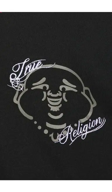 True Religion Buddha Face Big T Boxy Zip Up Hoodie | Thumbnail 6 True Religion Buddha Face Big T Boxy Zip Up Hoodie | Thumbnail 6