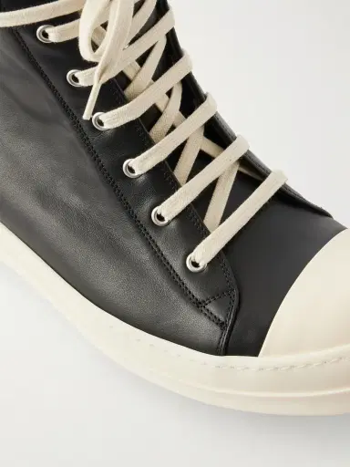 Rick Owens Ramones Full-Grain Leather and Rubber Sneakers - Men | Thumbnail 5 Rick Owens Ramones Full-Grain Leather and Rubber Sneakers - Men | Thumbnail 5