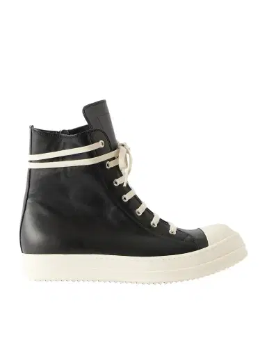 Rick Owens Ramones Full-Grain Leather and Rubber Sneakers - Men | Thumbnail 1 Rick Owens Ramones Full-Grain Leather and Rubber Sneakers - Men | Thumbnail 1