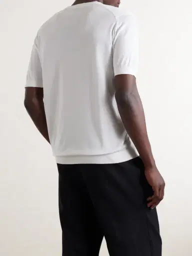 John Smedley Torin SS Cotton-Knitted T-Shirt - Men | Thumbnail 4 John Smedley Torin SS Cotton-Knitted T-Shirt - Men | Thumbnail 4
