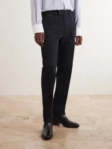Tom Ford Tapered Cotton-Blend Twill Trousers - Men | Thumbnail 3