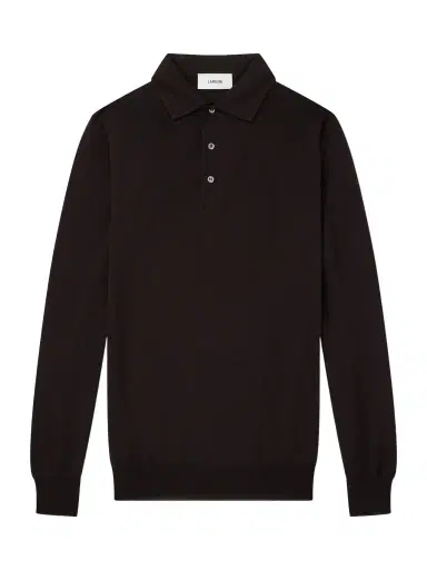 Lardini Virgin Wool Polo Sweater - Men | Thumbnail 1 Lardini Virgin Wool Polo Sweater - Men | Thumbnail 1