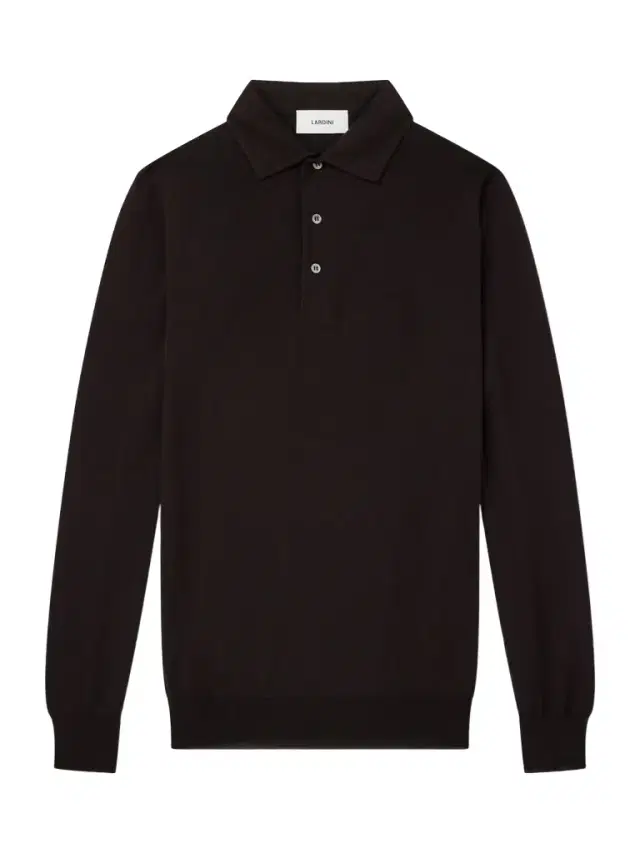 Virgin Wool Polo Sweater - Men
