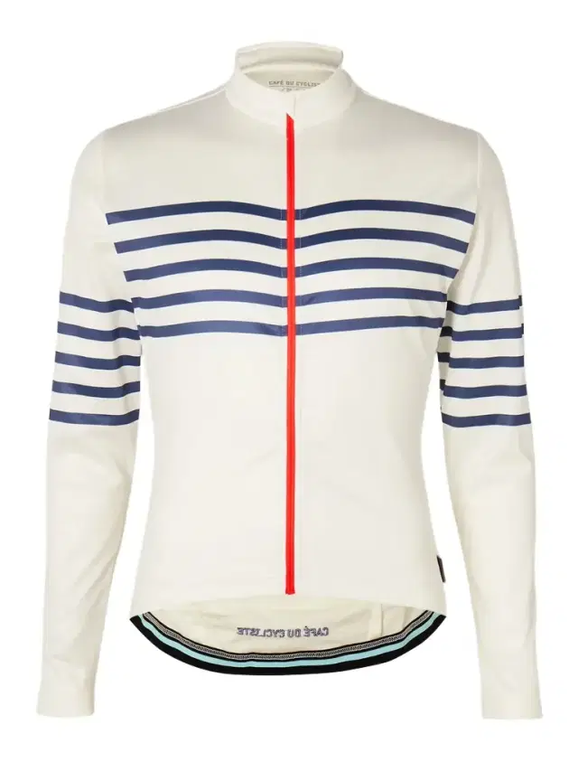 CAFE DU CYCLISTE Claudette Striped Wool-Blend Cycling Jersey - Men
