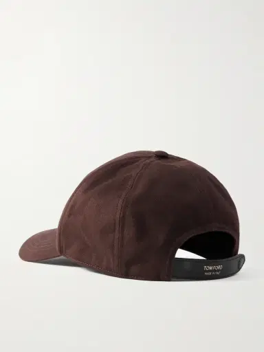 Tom Ford Leather-Trimmed Logo-Embroidered Cotton-Twill Baseball Cap - Men | Thumbnail 3 Tom Ford Leather-Trimmed Logo-Embroidered Cotton-Twill Baseball Cap - Men | Thumbnail 3
