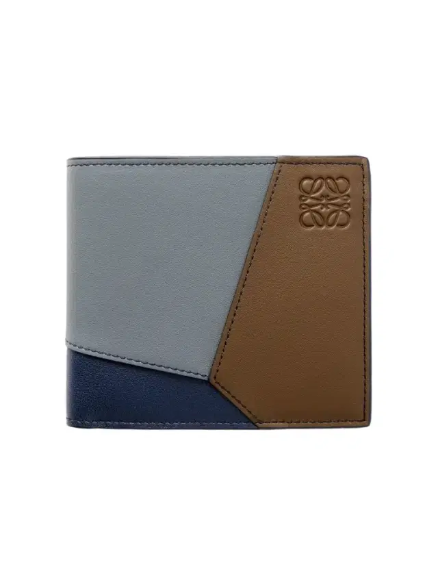 Loewe Puzzle Edge Colour-Block Full-Grain Leather Bifold Wallet - Men